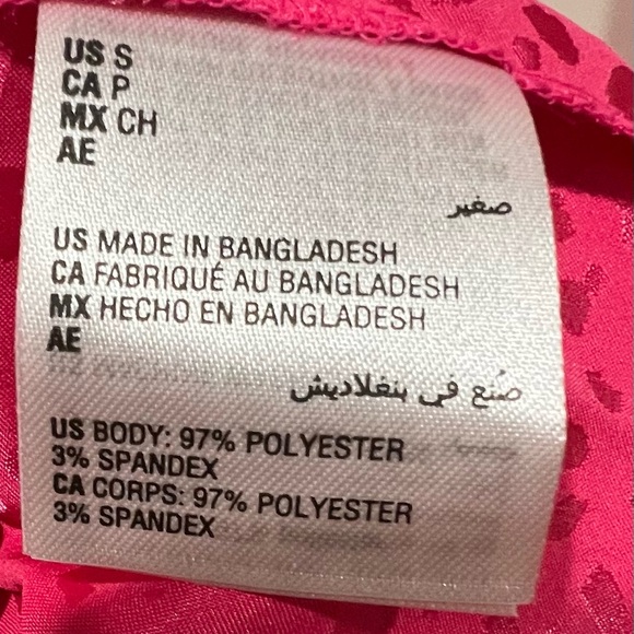 INC Long Satin Robe- Pink Leopard size small NWOT - Picture 6 of 7